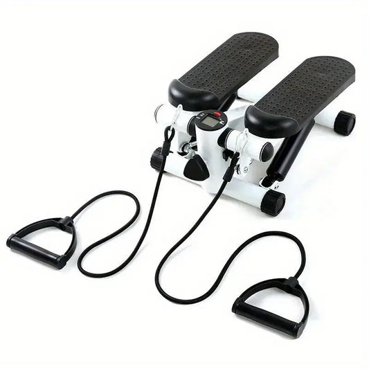 Compact Hydraulic Fitness Stair Stepper with Resistance Bands-0